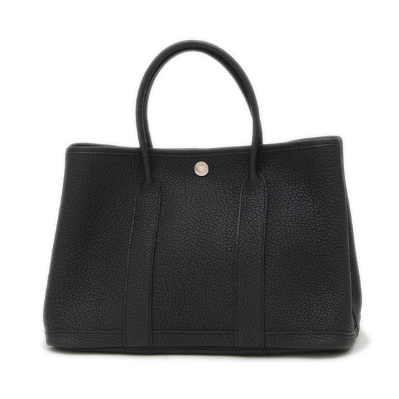 Hermes Hermès Garden Party TPM 30 Tote Bag Negonda Black C Stamp - Picture 1 of 5